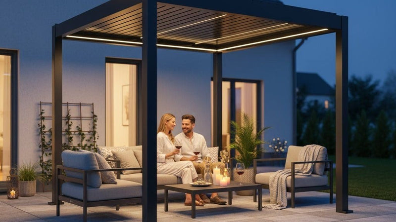 Pergola Heizstrahler: Leistung auslegen, Elektrik, Abstände