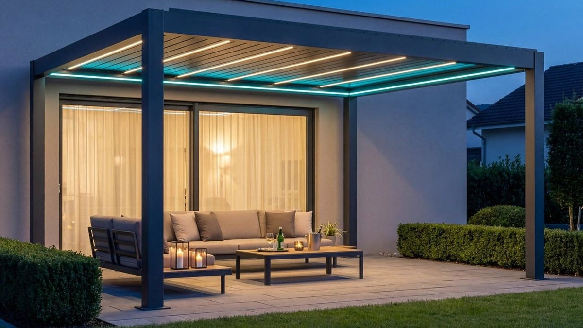 Pergola with a Roof in Dubai: What Actually Keeps the Rain Out