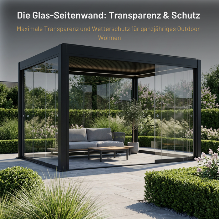 Sky Pergola Glass Side Wall