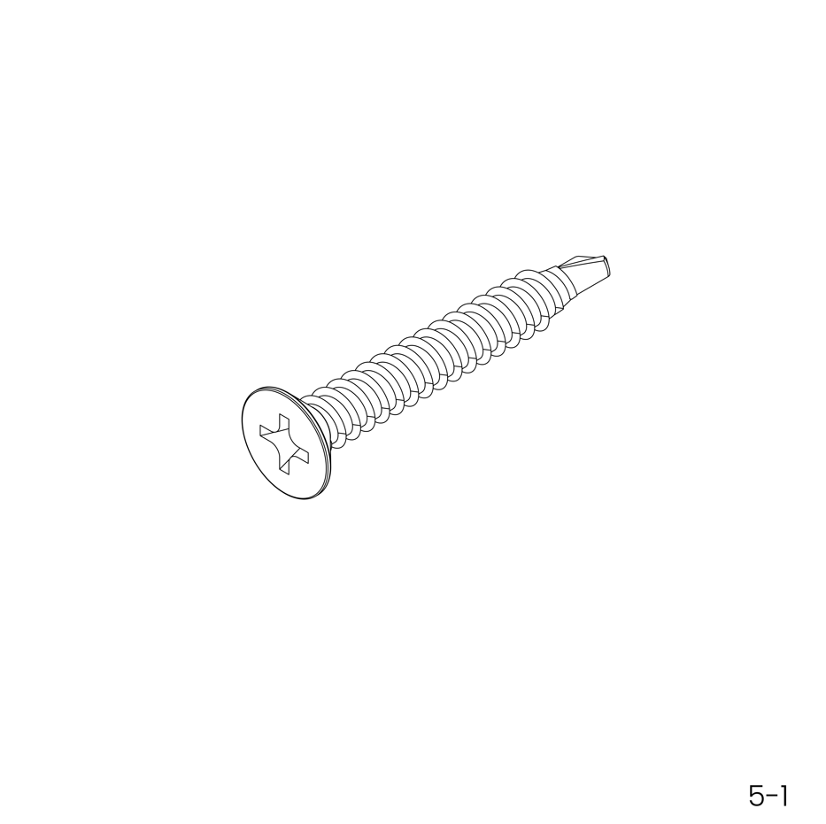 Mounting screw ST4.2×25 conservatory