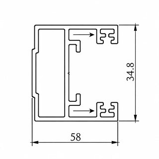 Small side frame glass side wall