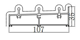 Lower beam louver wall
