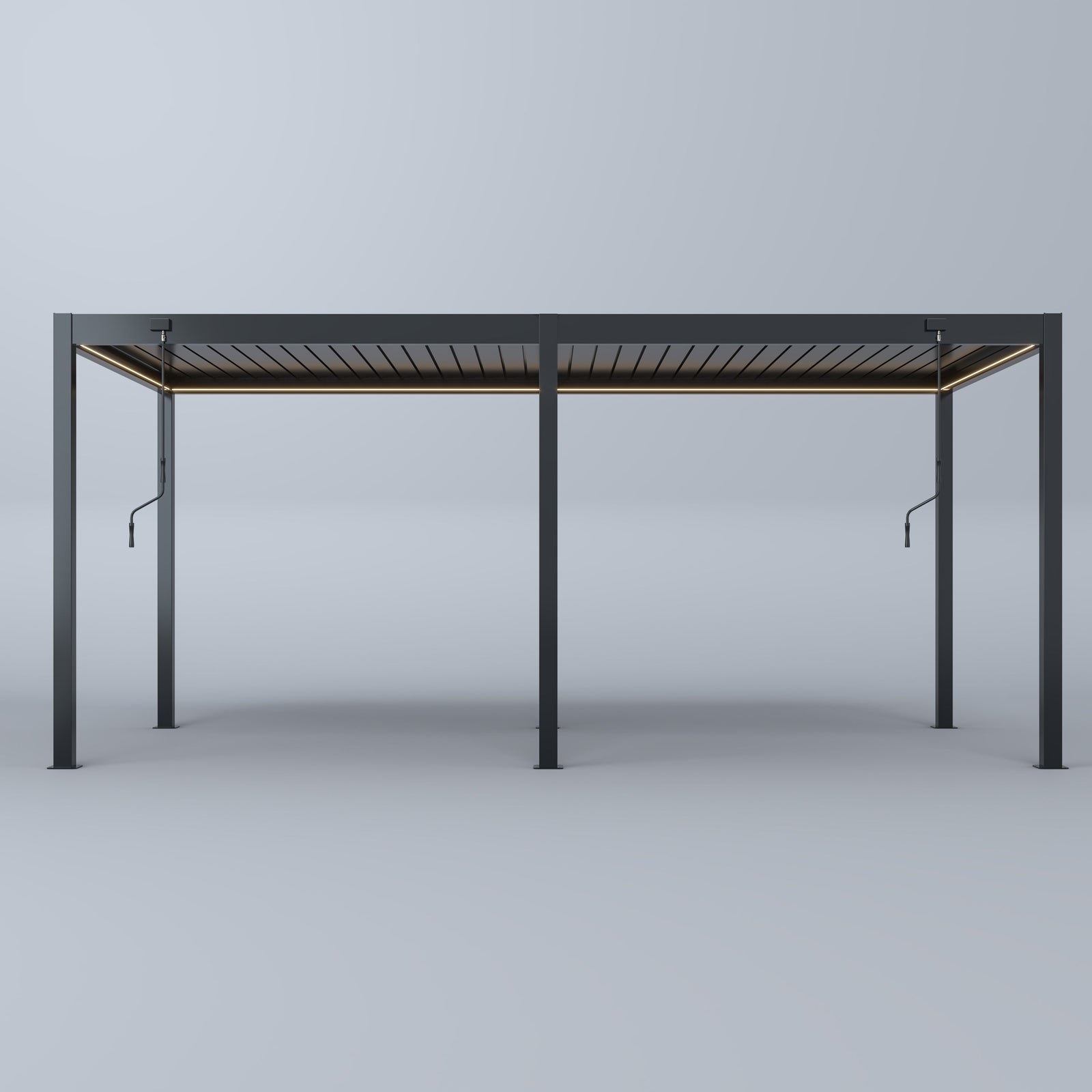 نموذج عرض: SkyLite ECO برغولا ألمنيوم LED 3m x 6m