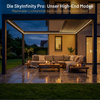 SkyPergola SkyInfinity Pro برغولا ألمنيوم